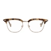 MONCLER Beige Tortoiseshell ML5021 Glasses,ML5021