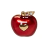 MARC JACOBS Red Single Apple Stud Earring,M0013123