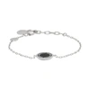 MARC JACOBS Silver Enamel Logo Disc Bracelet,M0008540
