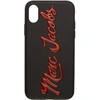 MARC JACOBS MARC JACOBS BLACK GLOSSY LOGO IPHONE X CASE,M0013426