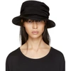 Y'S Black Drape Cloche Hat,YE-H02-500