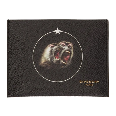 Givenchy Black Monkey Brothers Card Holder