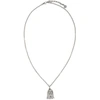 GUCCI Silver GucciGhost Necklace,455276 J8400