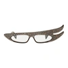 Gucci Embellished Rectangular-frame Acetate Glasses