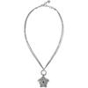 VERSACE Silver Medusa Chain Necklace,DG1F319 DJMT