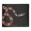 GUCCI GUCCI BLACK SNAKE GG WALLET,451268 DUR1T
