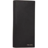 Prada Saffiano Document Holder In Black