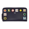FENDI Blue Rainbow Continental Zip Wallet,8M0299 SR0