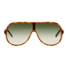 GUCCI Tortoiseshell Sensual Romanticism Aviator Sunglasses,GG0199S