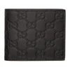 GUCCI GUCCI BLACK GUCCI SIGNATURE WALLET,365466 CWC1R