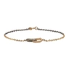 PEARLS BEFORE SWINE PEARLS BEFORE SWINE SILVER AND GOLD DOUBLE LINK BRACELET,315012Y