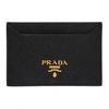 PRADA PRADA BLACK SAFFIANO CARD HOLDER,1MC208 QWA