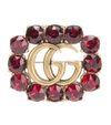 GUCCI CRYSTAL-EMBELLISHED BROOCH,P00300868