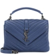 Saint Laurent Collège Monogram Medium Quilted Leather Shoulder Bag In Female