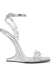 GIUSEPPE ZANOTTI GARCONNE CRYSTAL-EMBELLISHED PVC SANDALS