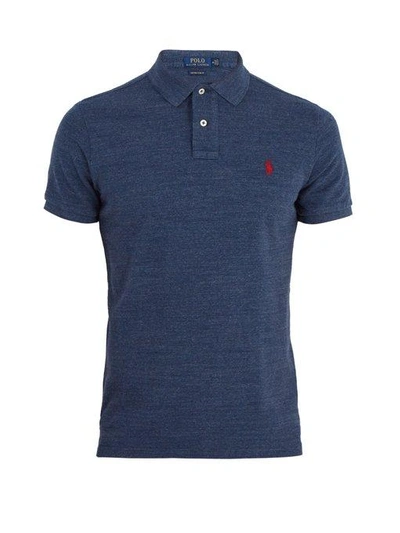 Polo Ralph Lauren Classics Mens Medium Blue Custom Fit Polo