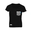 ANCHOR & CREW NOIR BLACK DIGIT PRINT ORGANIC COTTON T-SHIRT