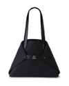 Akris Ai Medium Techno Fabric Shoulder Bag In Black