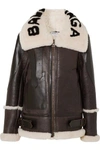 BALENCIAGA Le Bombardier oversized shearling jacket