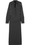 HAIDER ACKERMANN STRIPED COTTON MAXI DRESS