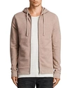 Allsaints Raven Hoodie In Mushroom Pink