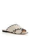 ISA TAPIA WOMEN'S NUEVA LINEN SLIDE SANDALS,R18100028