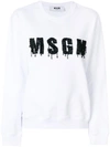 MSGM beaded logo sweatshirt,2441MDM10518429812580948
