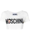 MOSCHINO PRINTED CROP TOP,A0701054012619347