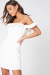 LIONESS RENDEVOUS FRILL DRESS - WHITE