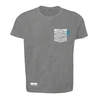 ANCHOR & CREW ATHLETIC GREY DIGIT PRINT ORGANIC COTTON T-SHIRT MENS