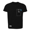 ANCHOR & CREW NOIR BLACK ANCHORMARK PRINT ORGANIC COTTON T-SHIRT MENS