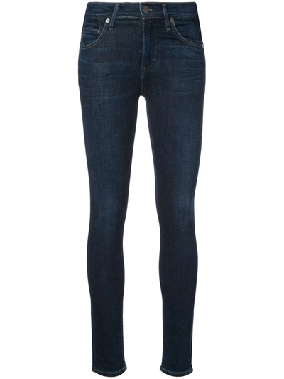 Citizens Of Humanity Night Tide Elsa Mid-rise Skinny Jean In Navy