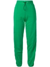 MSGM MSGM BRAND STRIPE TRACK TROUSERS - GREEN,2441MDP6218429812619353