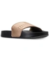 PUMA WOMEN'S LEADCAT LEATHER SLIDE SANDALS FROM FINISH LINE