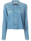 RTA RAW EDGE DENIM SHIRT,WH7154831WSTBL12621665