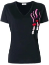 VALENTINO Lipstick Waves T-shirt,PB3MG06R3PA12622495