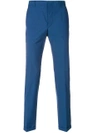 Prada Slim Tailored Trousers In Blue