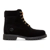 OFF-WHITE OFF-WHITE BLACK TIMBERLAND EDITION VELVET BOOTS,OWIA073E17478086