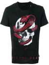 PHILIPP PLEIN Philipp Plein Strass Snake T-shirt - Farfetch,MTK1820PJY002N12615148