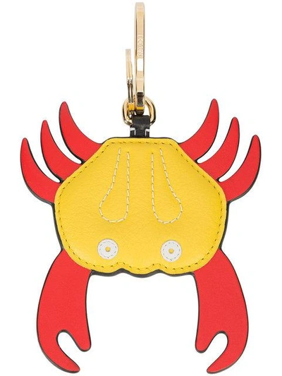 Loewe 螃蟹造型钥匙圈 In Red Yellow