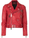 DSQUARED2 DSQUARED2 LEATHER BIKER JACKET,S75AM0553SY046012613589