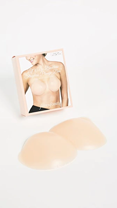 Fashion Forms Lift It Up Backless Strapless Plunge Bra In Clear