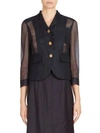 THOM BROWNE Tulle Lace-Up Blazer