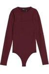 THEORY WOMAN CREPE BODYSUIT MERLOT,AU 1998551929118622