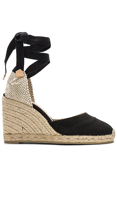 Castaã±er Carina Wedge In Black