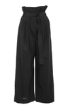 TIBI CROPPED PLEATED PAPERBAG PANT,S118SE3026