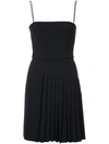 DION LEE PLEATED LAYER MINI DRESS,A9363R18NAVY12612138