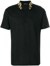 VERSACE VERSACE EMBROIDERED POLO SHIRT - BLACK,A79433A20976012625700