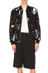 3.1 PHILLIP LIM / フィリップ リム 3.1 PHILLIP LIM PAINTED BOMBER JACKET IN BLACK,S182 6471PCTM