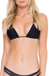 LULI FAMA REVERSIBLE TRIANGLE BIKINI TOP,L176206